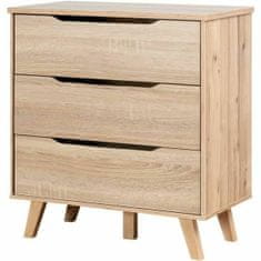 BigBuy Komoda Vankka Wood Brown Oak (45 x 42 x 64 cm)