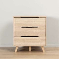 BigBuy Komoda Vankka Wood Brown Oak (45 x 42 x 64 cm)