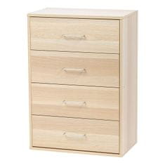 BigBuy Komoda Les 4 predali (obnovljeno A)