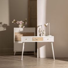 BigBuy Pisalna miza MISS DAISY Pine DMF 107 x 40 x 78 cm