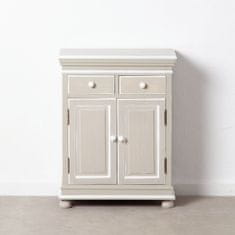 BigBuy Predsobna miza s predali JULES 61,5 x 31 x 81 cm Siv les
