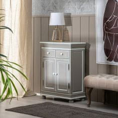 BigBuy Predsobna miza s predali JULES 61,5 x 31 x 81 cm Siv les