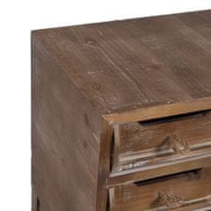 BigBuy Predsobna miza s predali NATURE 80 x 36 x 90 cm Elov les MDF Les