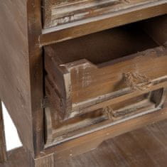 BigBuy Predsobna miza s predali NATURE 80 x 36 x 90 cm Elov les MDF Les