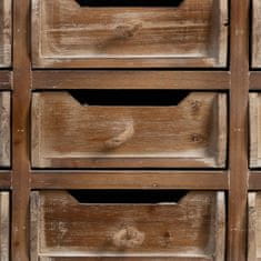 BigBuy Predsobna miza s predali NATURE 80 x 36 x 90 cm Elov les MDF Les