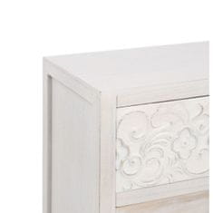 BigBuy Komoda DUNE 80 x 33 x 76 cm Naravna bela Elov les