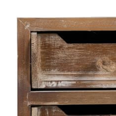BigBuy Predsobna miza s predali NATURE 80 x 36 x 90 cm Elov les MDF Les