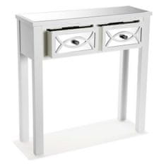 BigBuy Predsobna miza z 2 predaloma Versa VS-21600041 Les Elov les MDF Les 25 x 78 x 78 cm