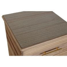 BigBuy Komoda DKD Home Decor Zlata svetlo rjava Les Paolownia les MDF Les Scandi 45 x 40 x 100 cm 42 x 40 x 100 cm