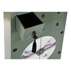 BigBuy Komoda DKD Home Decor Les MDF Zelena jelka Oriental 63 x 28 x 101 cm