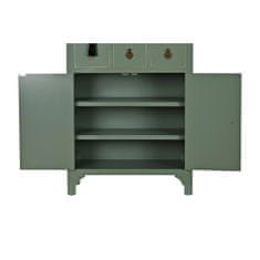 BigBuy Komoda DKD Home Decor Les MDF Zelena jelka Oriental 63 x 28 x 101 cm
