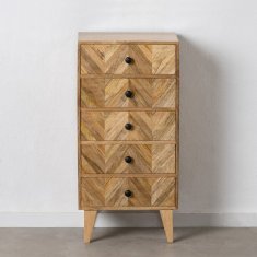 BigBuy Komoda 46,5 x 33,5 x 95 cm Naravni mangov les
