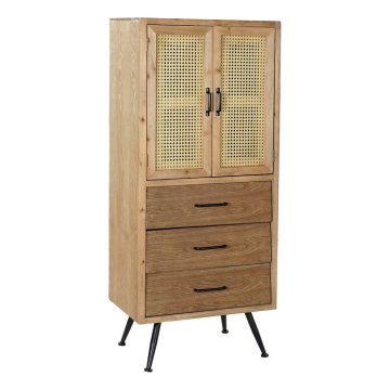 BigBuy Omara DKD Home Decor 8424001794942 60 x 38 x 140,5 cm jelka naravna kovina MDF les