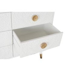 BigBuy Komoda DKD Home Decor 100 x 42 x 84 cm jelka zlata bela mandala indijanec MDF les