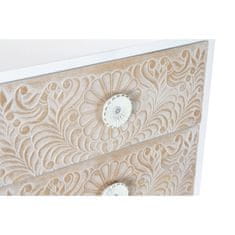 BigBuy Komoda DKD Home Decor 100 x 42 x 80 cm jelka bela plastika svetlo rjava Mandala indijski človek