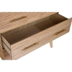 BigBuy Komoda DKD Home Decor Zlata Svetlo rjava Paolownia les MDF Les Scandi 77 x 40 x 76 cm 75 x 40 x 76 cm