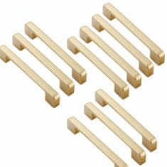 BigBuy Kljuka za vrata okrogla zlata cink (obnovljena D)