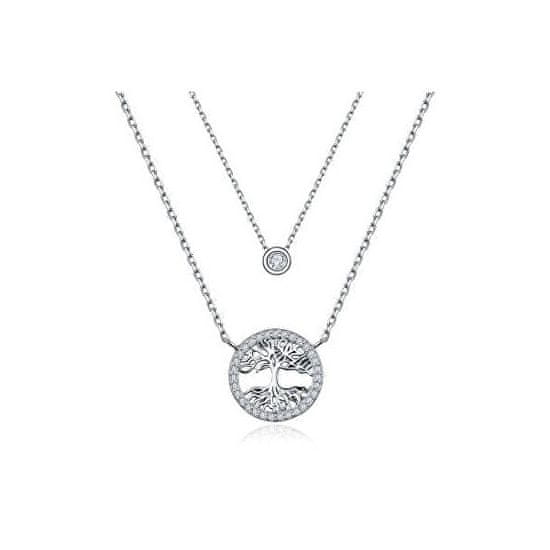 MOISS Originalna srebrna dvojna ogrlica Drevo življenja N0000368