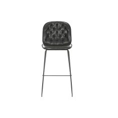 BigBuy Stolček DKD Home Decor Poliuretan Kovina Polipropilen (PP) Temno siva (50 x 53 x 114 cm)