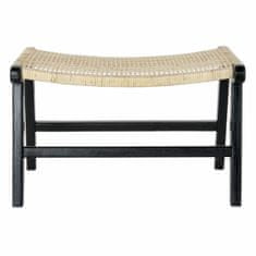 BigBuy Klop DKD Home Decor 8424001823192 65 x 47 x 40 cm Naravna tikova črna
