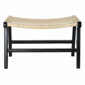 BigBuy Klop DKD Home Decor 8424001823192 65 x 47 x 40 cm Naravna tikova črna
