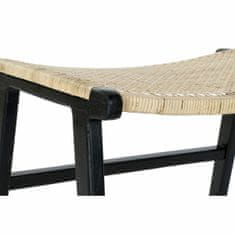 BigBuy Klop DKD Home Decor 8424001823192 65 x 47 x 40 cm Naravna tikova črna