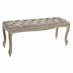 BigBuy Klop DKD Home Decor 112 x 38 x 48 cm Siva Gumijasti les