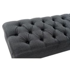 BigBuy Klop DKD Home Decor Naravna modra Poliester Gumijasti les (158 x 50 x 42 cm)