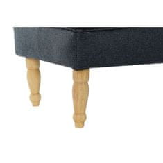 BigBuy Klop DKD Home Decor Naravna modra Poliester Gumijasti les (158 x 50 x 42 cm)