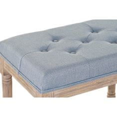 BigBuy Klop DKD Home Decor Modra Poliester Linen Gumijasti les (122 x 41 x 48 cm)