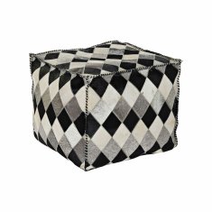 BigBuy Puf DKD Home Decor Poliestersko usnje (45 x 45 x 40 cm)