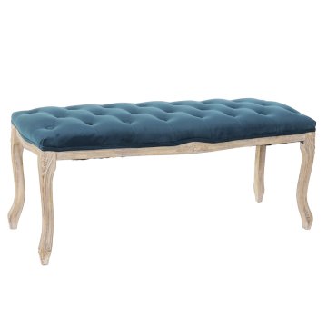 BigBuy Klop DKD Home Decor Poliester Velvet Gumijasti les Zelena (110 x 37 x 49 cm)