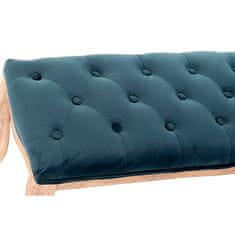 BigBuy Klop DKD Home Decor Poliester Velvet Gumijasti les Zelena (110 x 37 x 49 cm)