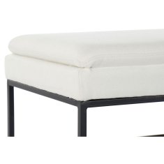 BigBuy Noge postelje klopi DKD Home Decor Črna bež železo 80,5 x 36 x 35,5 cm