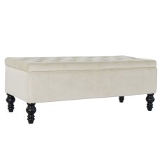 BigBuy Klop DKD Home Decor 115 x 44 x 43 cm 114 x 44 x 41 cm Črna Les Kremasta
