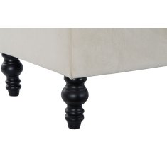 BigBuy Klop DKD Home Decor 115 x 44 x 43 cm 114 x 44 x 41 cm Črna Les Kremasta