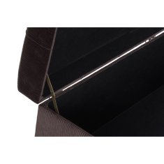 BigBuy Klop DKD Home Decor Golden Metal Brown Velvet (120 x 42 x 48 cm)