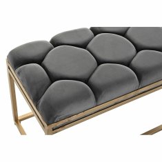 BigBuy Klop DKD Home Decor Zlata temno siva kovinska plastika 100 x 40 x 50 cm
