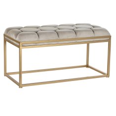 BigBuy Klop DKD Home Decor Beige Metal 100 x 40 x 50 cm