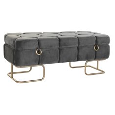BigBuy Klop DKD Home Decor Grey Metal 125 x 46 x 50 cm