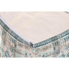 BigBuy Puf DKD Home Decor Casablanca Blue Fringe 40 x 40 x 40 cm
