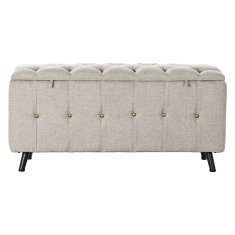 DKD Home Decor Klop DKD Home Decor Black Beige Metal 103 x 42 x 52 cm (2 enoti)