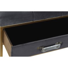 DKD Home Decor Klop DKD Home Decor 8424001851096 Grey Multicolor Golden Metal 100 x 48 x 48 cm