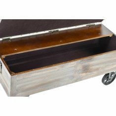 DKD Home Decor Klop DKD Home Decor Fir Black Beige Brown Polyester (100 x 51 x 77 cm)