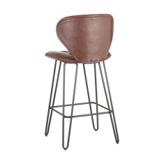 DKD Home Decor Stolček 45 x 48,5 x 95 cm Kovina Kamelja Sintetično usnje