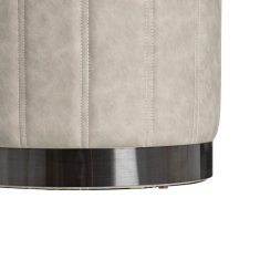 DKD Home Decor Pouffe Siva sintetično usnje 38 x 38 x 42 cm DMF
