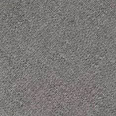 DKD Home Decor Pouffe 65 x 65 x 40 cm Sintetična tkanina Siva kovina