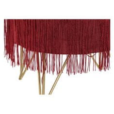 DKD Home Decor Naslon za noge DKD Home Decor Bordo poliester Pinewood Glam (30 x 30 x 37 cm)