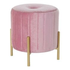DKD Home Decor Podnožje DKD Home Decor 8424001829828 44 x 44 x 46 cm Roza zlati kovinski žamet