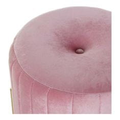 DKD Home Decor Podnožje DKD Home Decor 8424001829828 44 x 44 x 46 cm Roza zlati kovinski žamet
